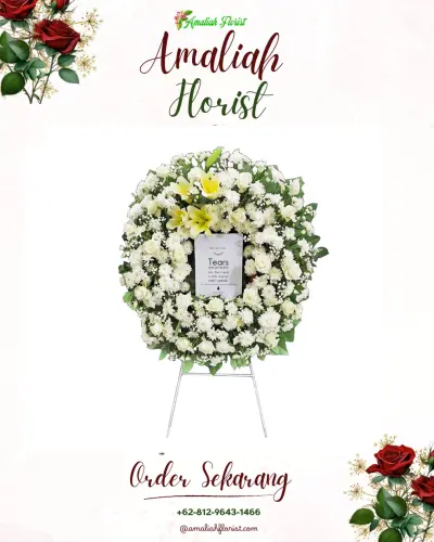 Krans Bunga Duka Cita di Sumberwaras